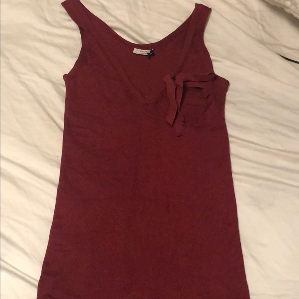 Prada Burgundy tank top
